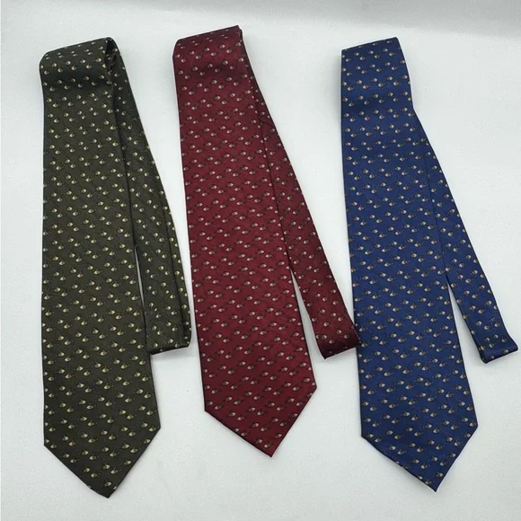 Stonehenge 100% Silk Ties, Fish Themed - Picture 1 of 8